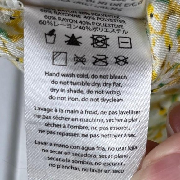 Anthropologie Sabina Musayev Floral Daisy Faux Wrap Mini Skirt Size Large - Picture 4 of 5